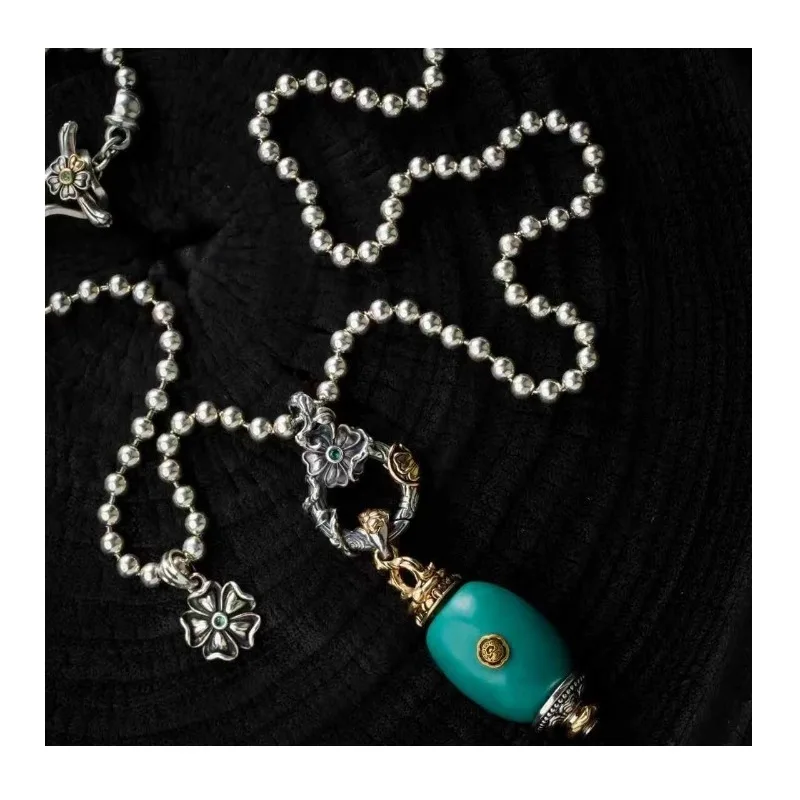 

Dzi Bead Jadeite Beaded Pendant Buckle Universal Screw Air Support Screw Buckle Removable Air Support Versatile Accessories