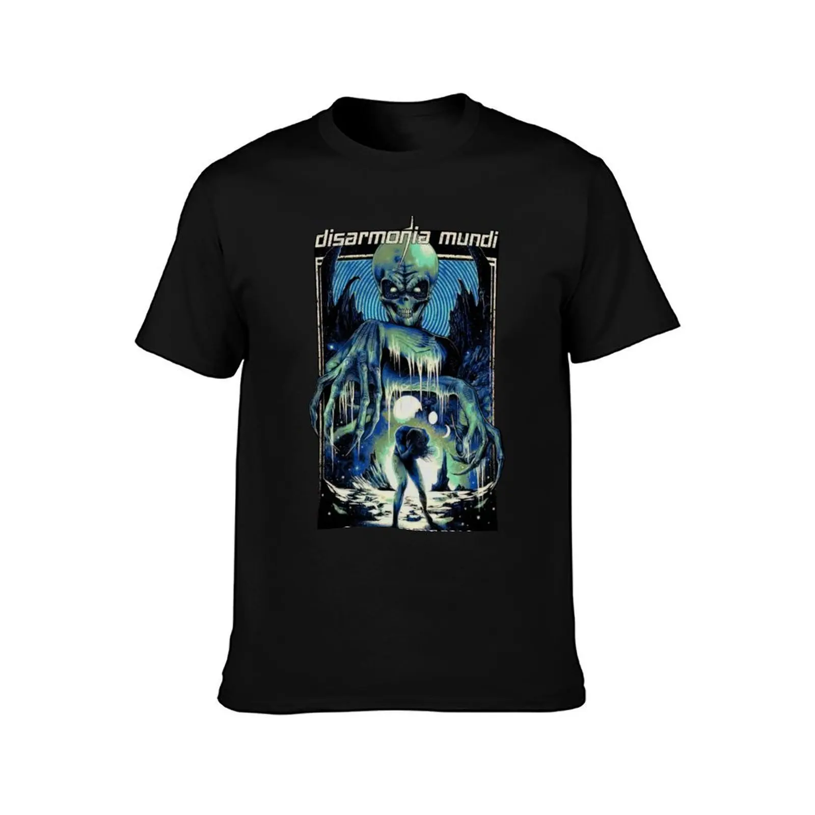 Disarmonia Mundi Cold Inferno T-Shirt, Summer Casual Cotton Tee, Oversized Streetwear Tops, Vintage Graphic Print, 100% Cotton