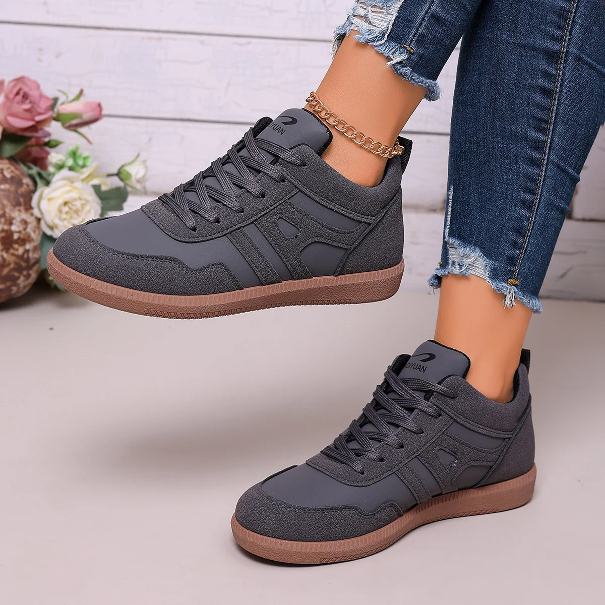 Neue 2026 Damen Schwarze Weichsohlen-Komfort-Sneaker Freizeitschuhe für Frauen Vielseitige Walkingschuhe Tenis Feminino Zapatillas Mujer – Detail 10