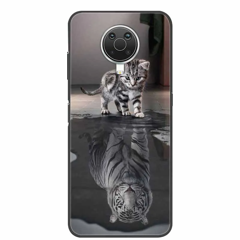 For Nokia G20 G10 Case Wolf Lion Black Silicon Soft Back Cover Case For Nokia G50 X20 X10 G10 G20 Phone Case Cover G 20 10 Funda