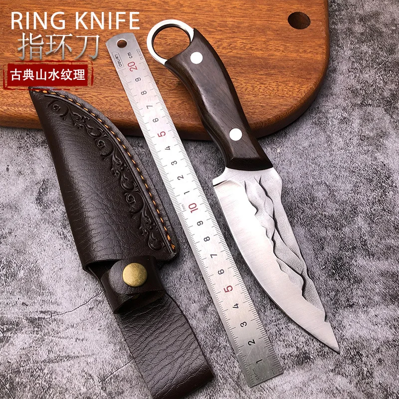 Kitchen Knife Boning Knife Handmade Forged Knife Military Knif Fruit knife, kitchen knife, ring knife