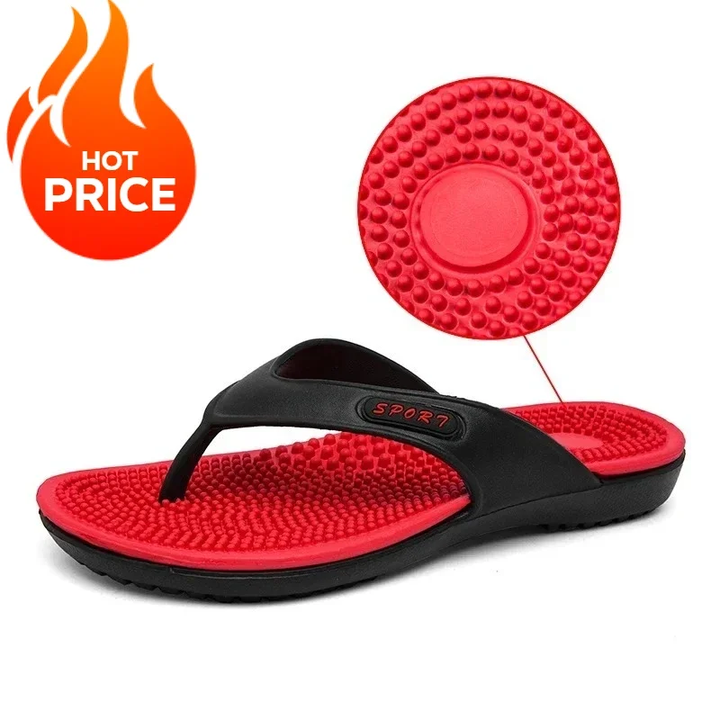 

Men Outdoor Slippers Summer Flip Flops Men's Beach Shoes Breathable Beach Aqua Water Shoes Sandals Size 40-46 Leisure slippers