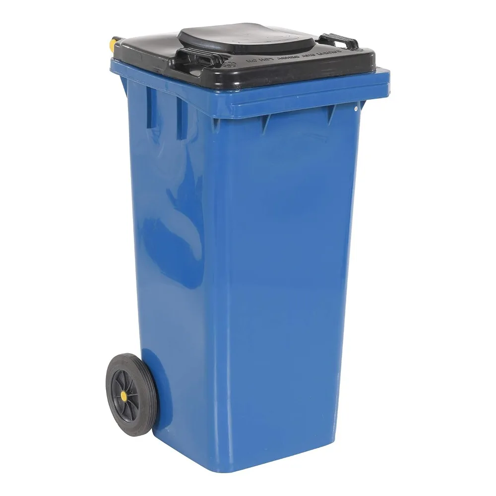 

TH-32-BLU Trash Can, Polyethylene, 18-1/2 Width, 37-1/2 Height, 22 Depth, 32 gallon Capacity, Blue