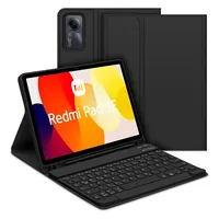 Para Xiaomi Redmi Pad SE 11 pulgadas con funda para teclado Bluetooth, funda para tableta para Redmi Pad SE 11 ""2023 con funda para portalápices