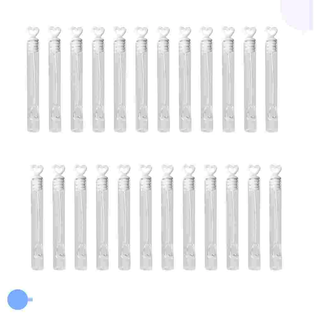 

24 Pcs Wedding Soap Bubbles Buebujas for Children Wand Kids Portable Bottles Water Liquid Foam Empty Stick