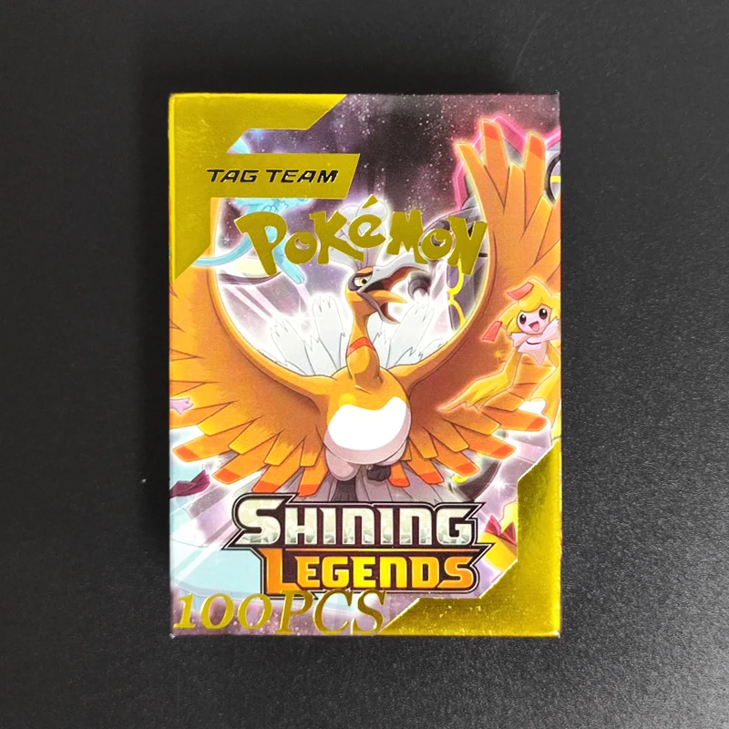 

100PCS/Box DIY PTCG English Charizard Mewtwo Lycanroc Altaria Lucario Umbreon Sylveon Leafeon Snorlax Hobby Collection Card Toy
