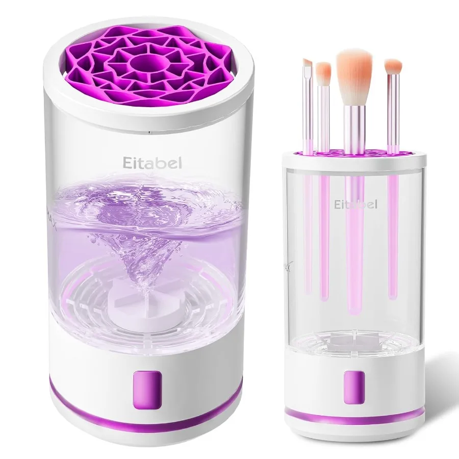 

Electric Makeup Brush Cleaner machine 2 in 1 Makeup Brush Cleanser Washer Combined 7000RPM Automatic Spinning Cosmetic Brush Ce