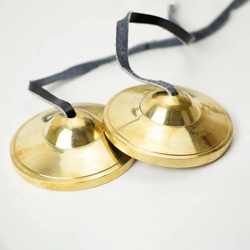 Nepalese Handmade Brass Tinkle Bell Chime Stage Performance Professional Percussion Musical Instrument Tinkle Bell