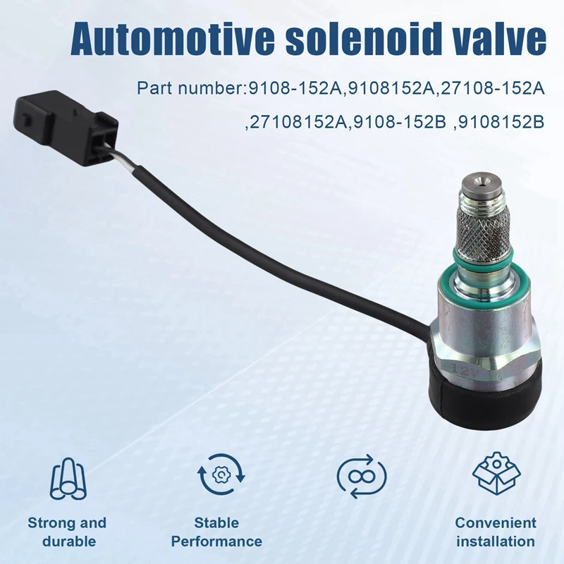 2X Car Solenoid Valve Solenoid Pump Electronic Pump 12V 9108-152A 9108152A 27108-152A For Citroen Peugeot Toyota