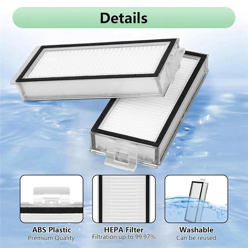 ABKR-filtro HEPA lavable, accesorios para aspiradoras, repuestos de aspiradora reutilizables