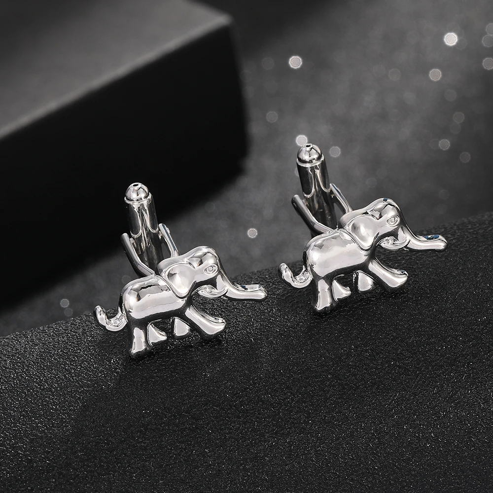 Animal Collection Drache Elefant Kuh Dinosaurier Eisbär Koala Manschettenknöpfe für Männer Hemd Anzug Schmuck Zubehör – Detail 13