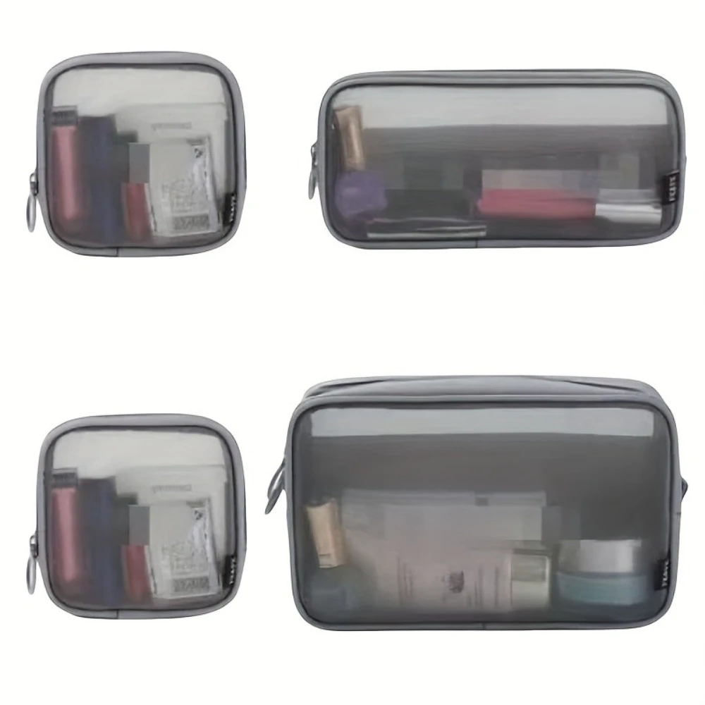 Travel TranspaBag Thickened Nylon Mesh Cosmetic Bag,Breathable Portable Storage Cosmetic Bag, Packaging edge protection products