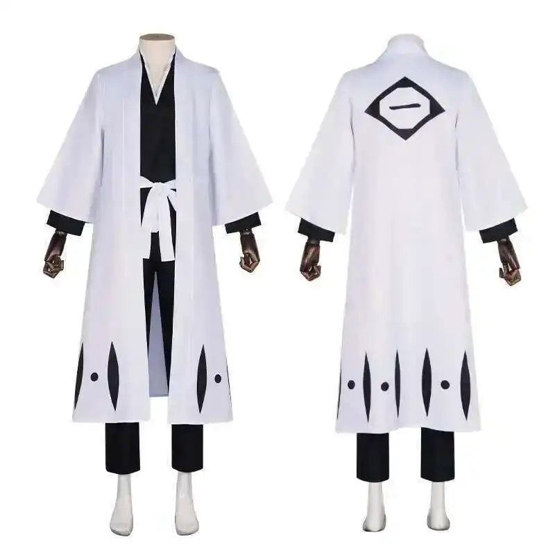 

Anime Bleach Aizen Sousuke Cosplay Costume Wig Sets Bleach Thousand Year Blood War Gotei 13 Team 5 Captain Robe Kimono Outfits