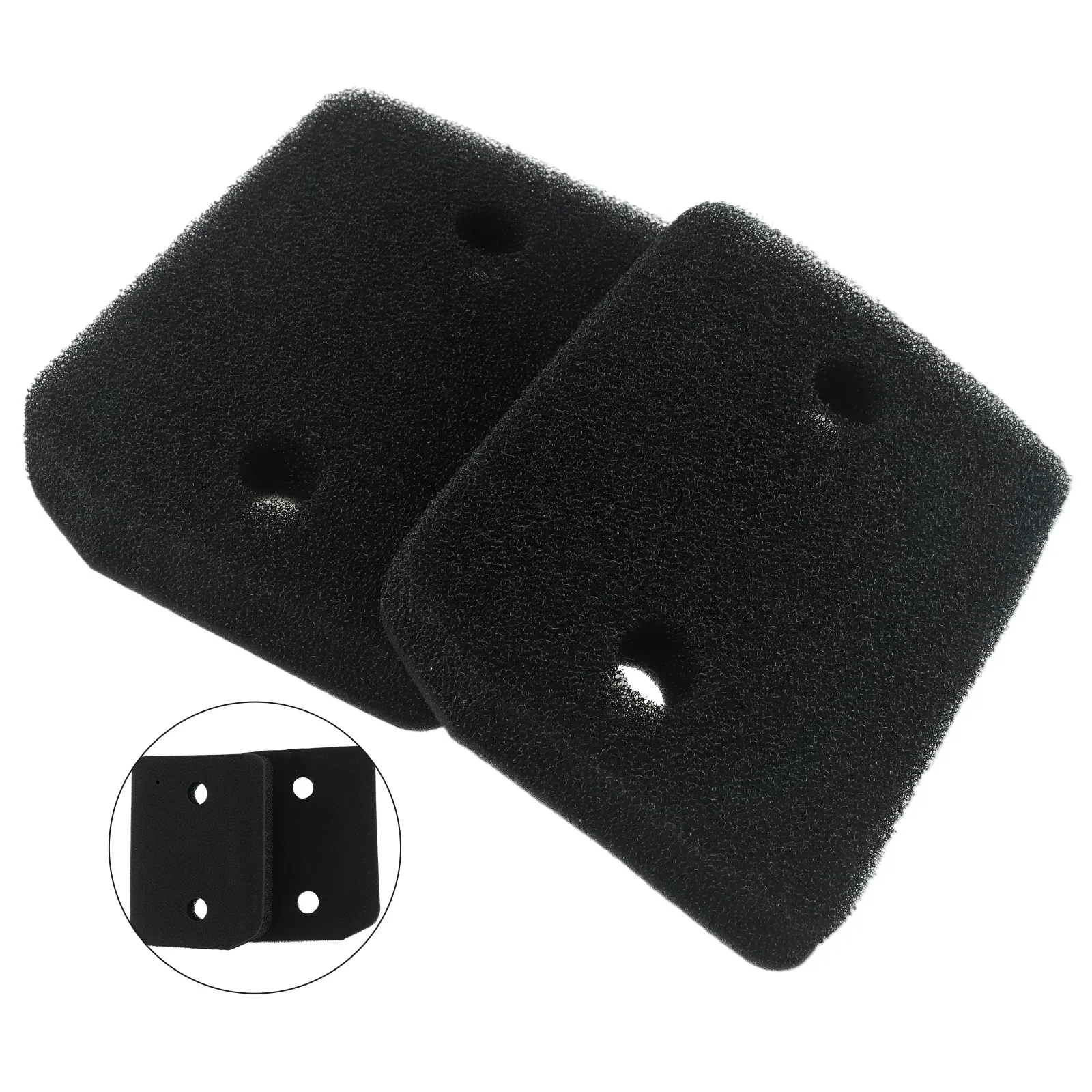 

2PCS Sponge Filter Black For Bosch WTH83000/01 WTH83000/03 For Siemens 12007650 Foam Filter Home Tool Replacement Accessories