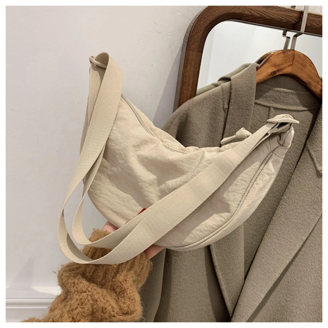 حقيبة كروس هوبوس نايلون عادية للنساء مصمم حقائب كتف سعة كبيرة حمل سيدة السفر المتسوق حقيبة المحافظ الإناث 2025 #2