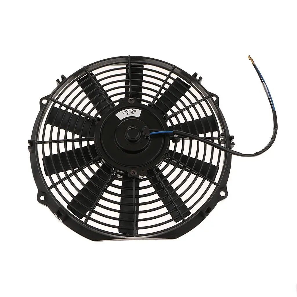 80W Car Motorcycle Electric Radiator Cooling Fan Heat Dissipation 9 inch