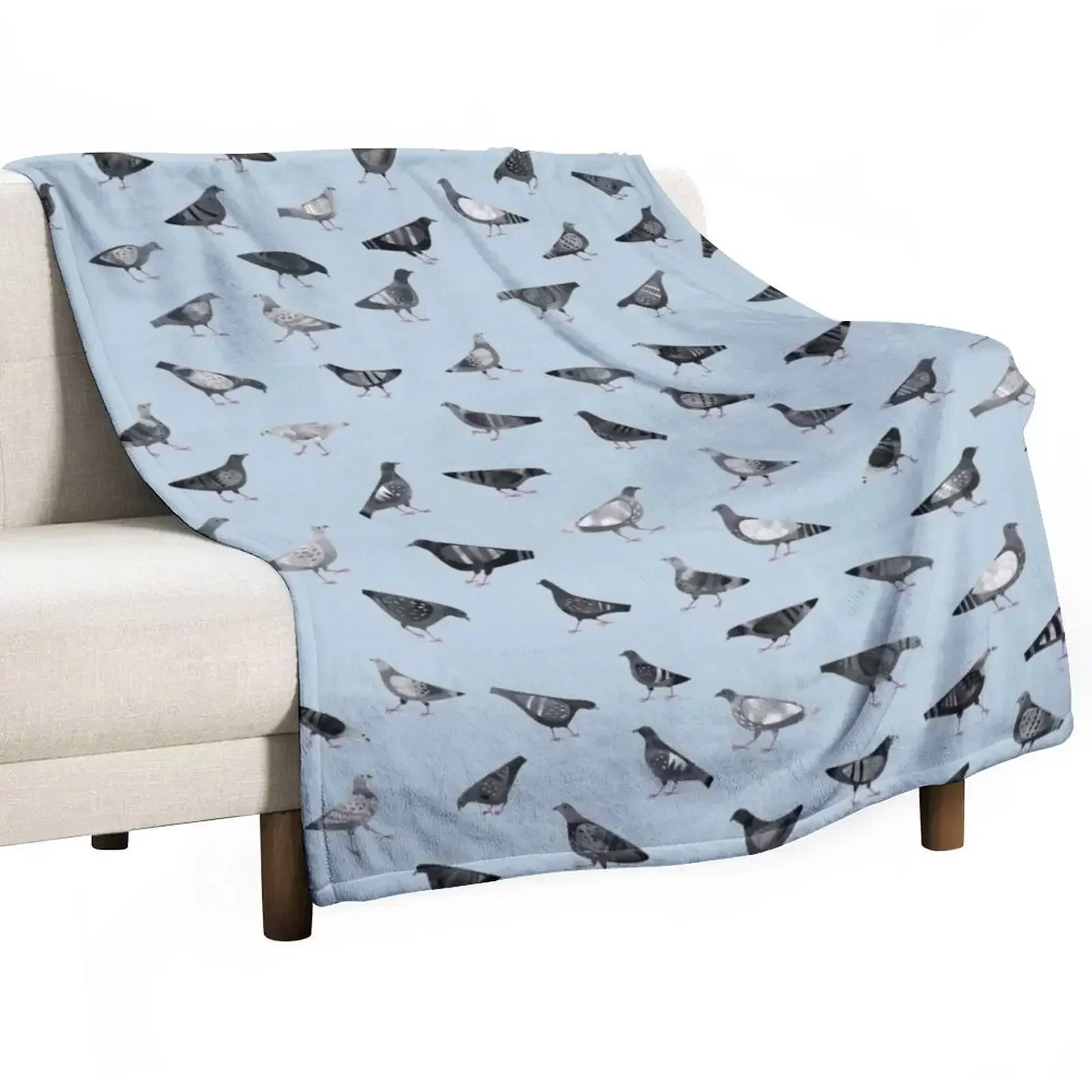 Pigeons Doing Pigeon Things Throw Blanket for sofa Giant Sofa Furrys halloween Blankets Sofas Of Decoration Beautifuls Blankets