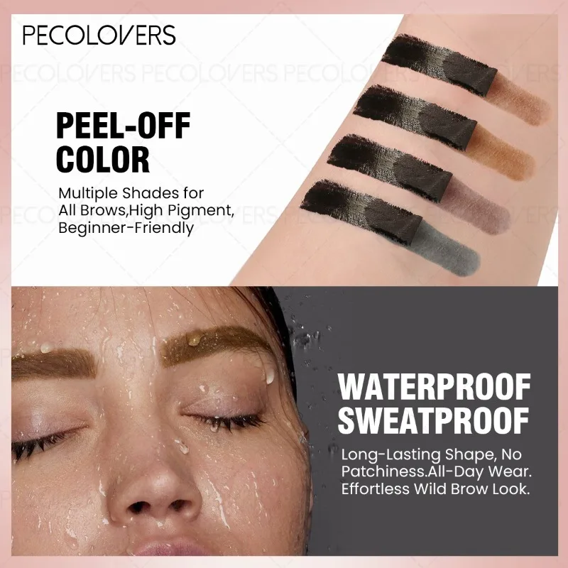 1pcs 뜯어지는 눈썹 크림, 멀티 컬러 선택, 오래 지속, 눈썹 채우기, 눈썹 크림, 눈썹 화장품
