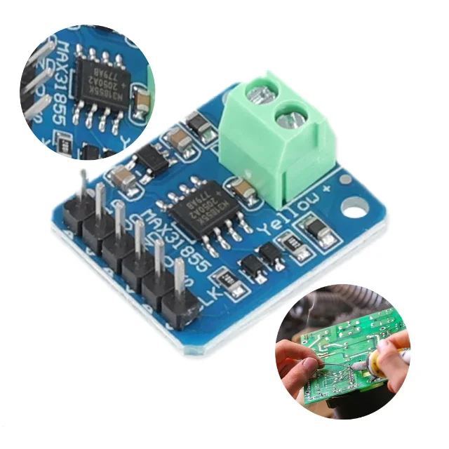 Type K Thermokoppel Module 1350 Graden Hoge Temperatuur SPI Interface Digitale Direct Leesbare Temperatuur MAX31855 DC3-5V