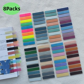 8 แพ็ค 1600 แผ่น Sticky Note โปร่งใส Sticky Note แท็บดัชนีลูกศรธงสําหรับ Page Marker Planner สติกเกอร์สํานักงานโรงเรียน