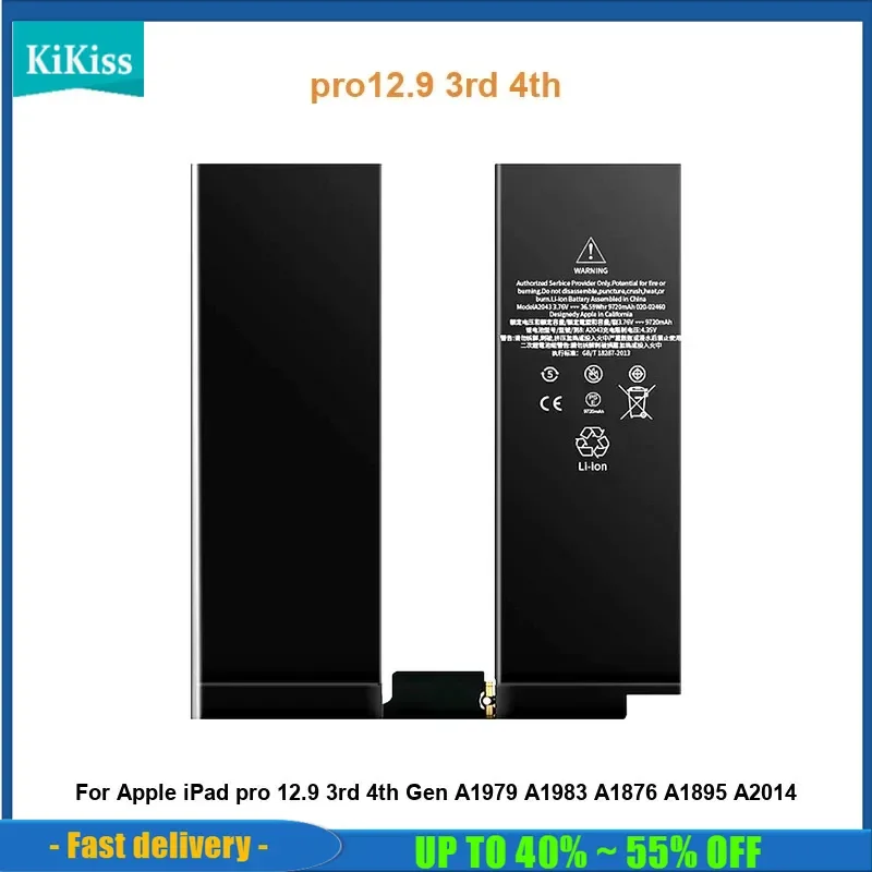 

Аккумулятор для Apple iPad pro 12.9 3-го 4-го поколения A1979 A1983 A1876 A1895 A2014 A2043 A2069 A2229 A2232 A2233 2020 pro12.9 3-й 4-й