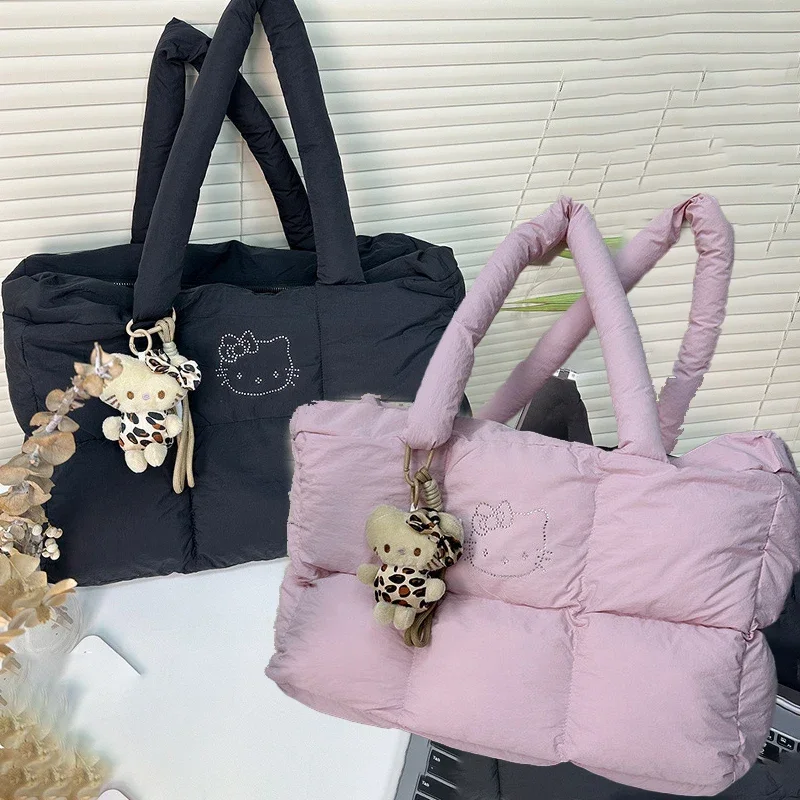 

Hellokittys Tote Bag Crossbody Bag New Travel One Shoulder Cute Leisure Anime Figure All-Match Portable Bags for Woman