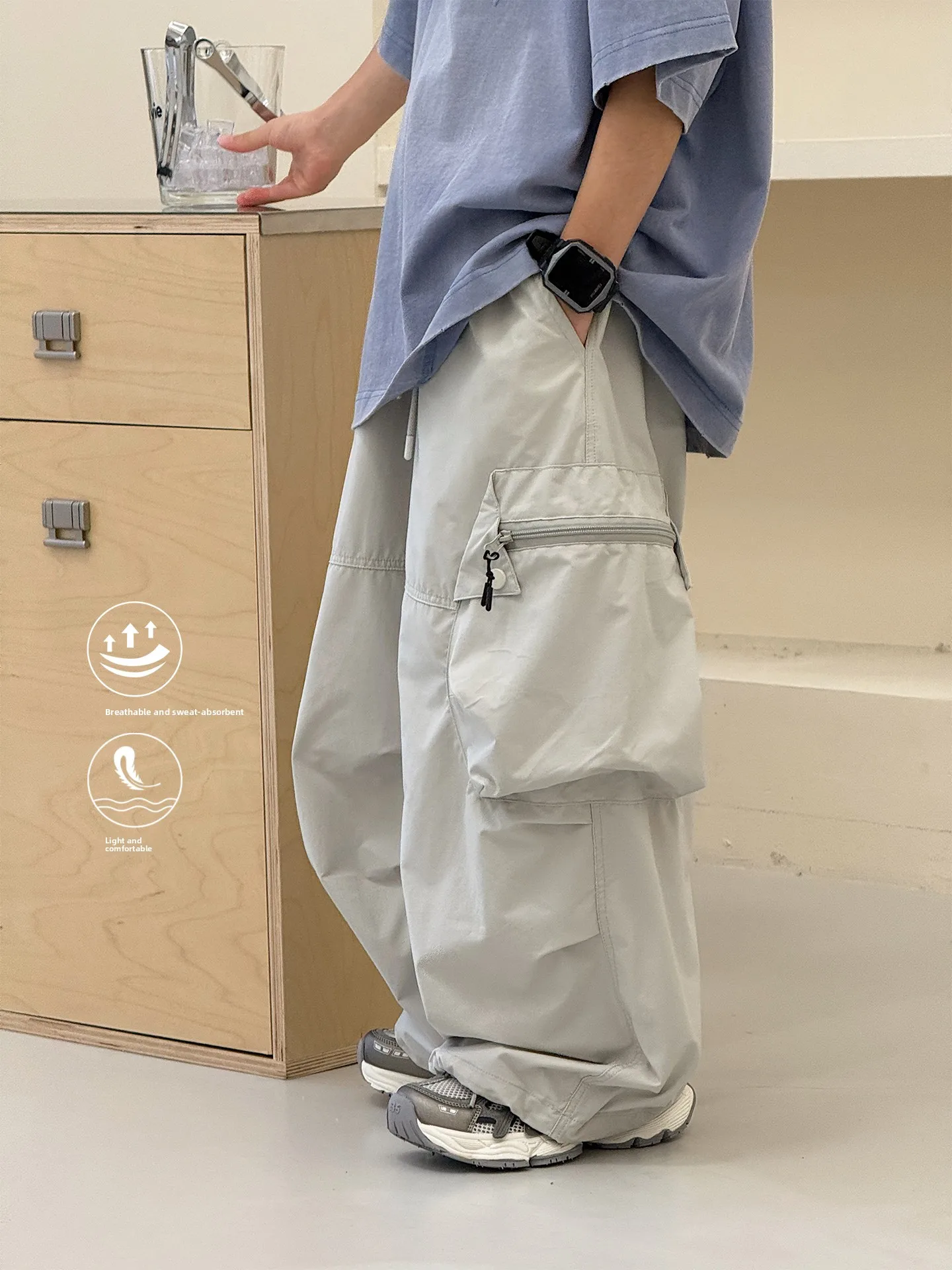 pantalon-long-pour-garcons-a-sechage-rapide-anti-moustiques-pantalon-decontracte-d'ete-a-jambes-larges-pantalon-de-travail-confortable-et-leger-pour-enfants