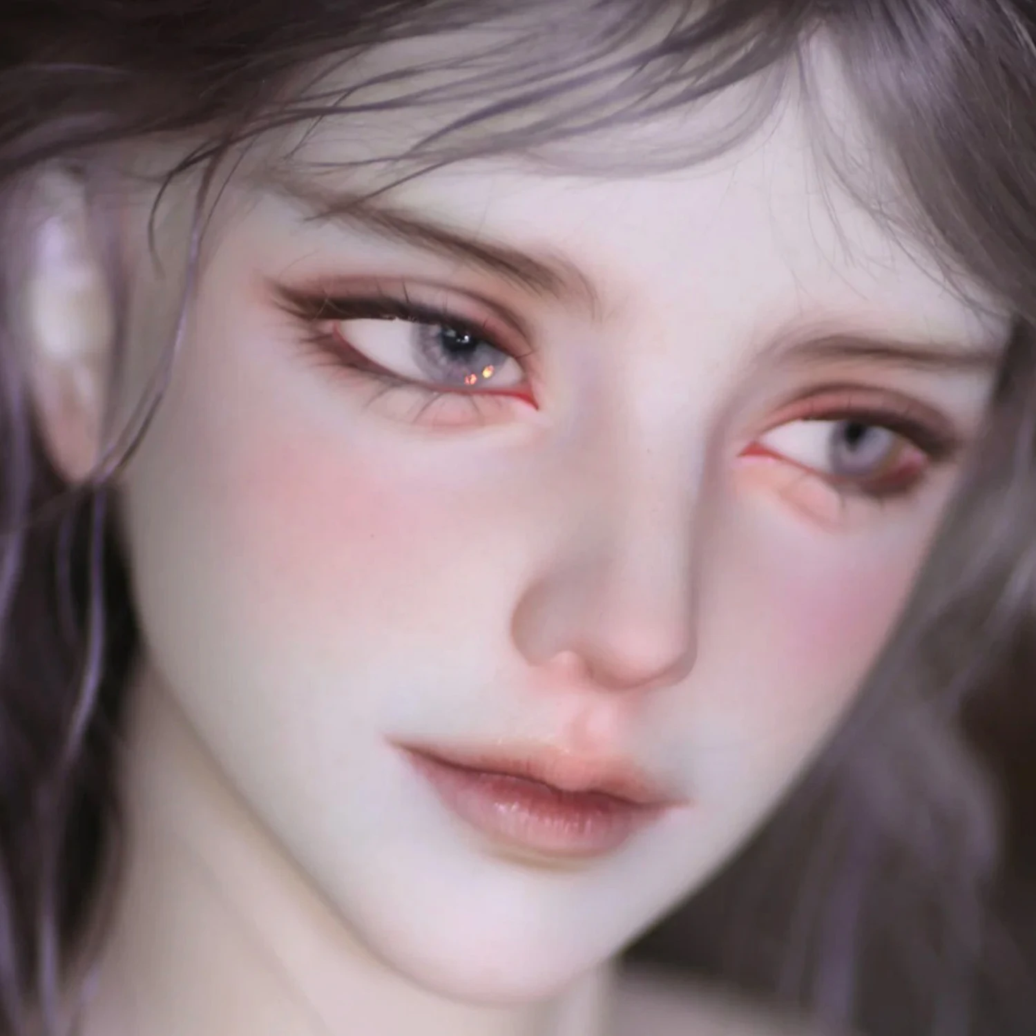 BJD Doll SD 1/3 Head TD72 DuXJ  - Exquisite and Gentle Facial Features Unclothed Body Resin Art Figure