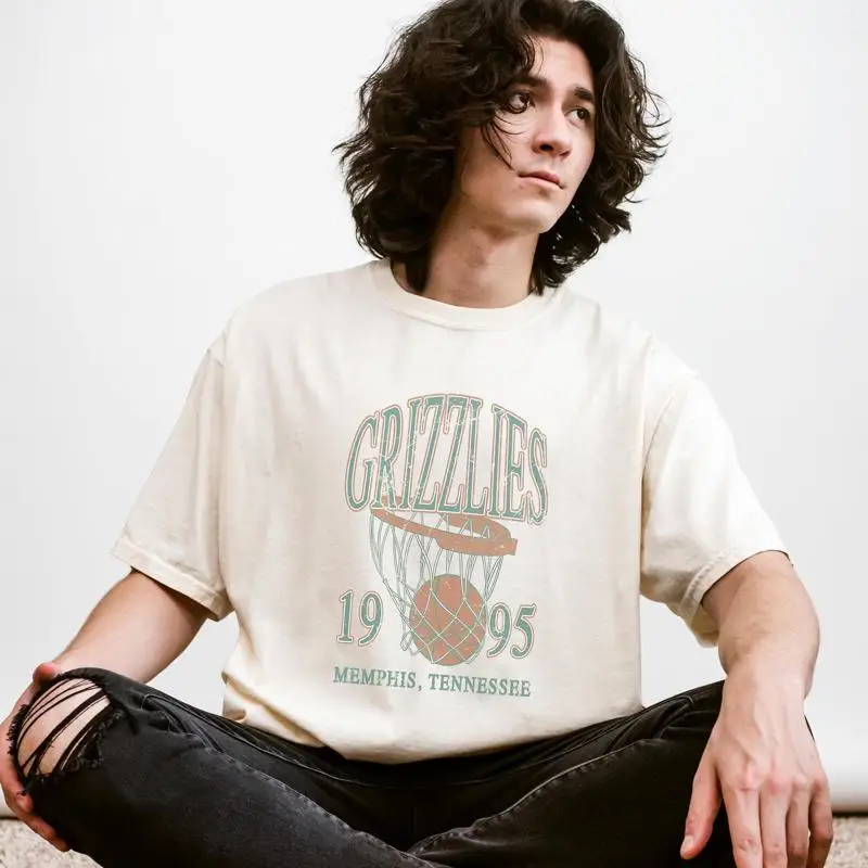

Grizzlies Basketball Oversized T Shirt 90S Retro