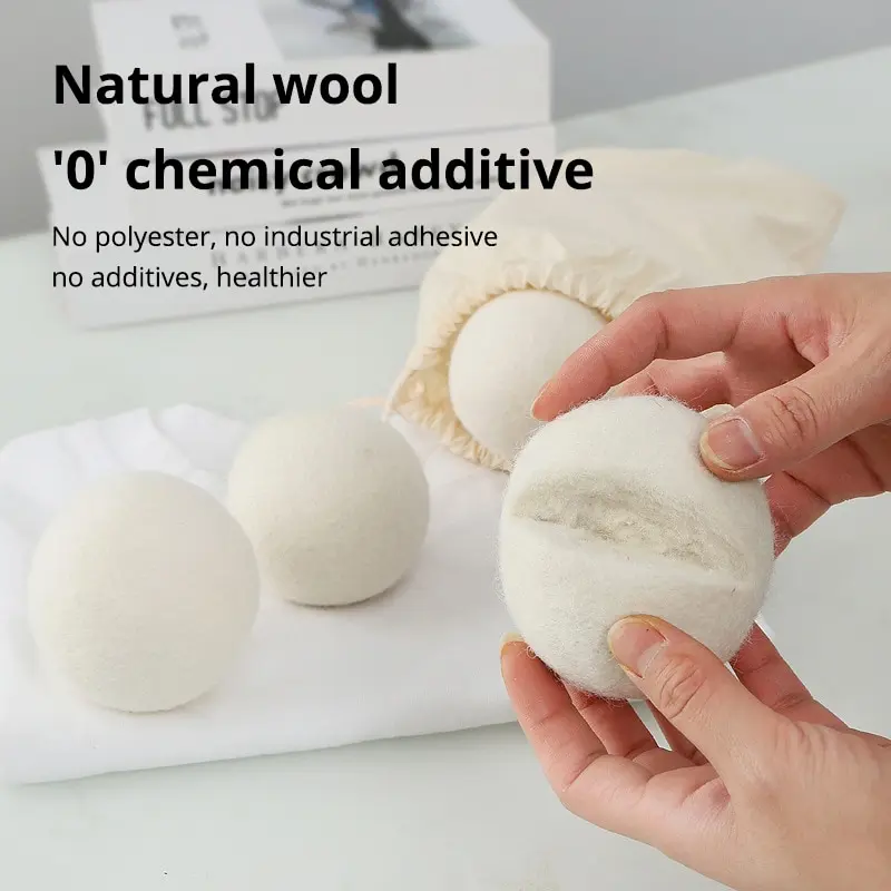 3/4/5cm Fleece Dry Kit Ball Reusable Wool Dryer Balls Softener Laundry Washing Machine Accessories Home Washing