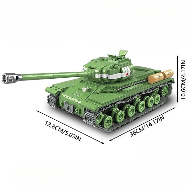 Series IS-2M Heavy Tank Building Block Toy Collection Model Children For Christmas And Birthday Gifts
