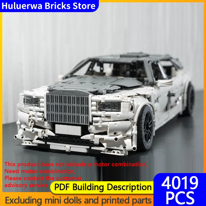 

Speed Racing Car Model MOC Building Bricks Phantom VIII EWB Luxury Car Modular Technology Gifts Holiday Assemble Children Toys
