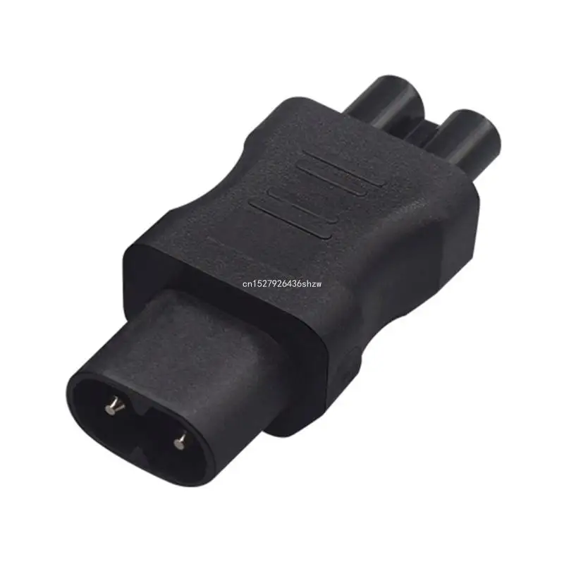 2Prong US C8 to C5 Plugs Power Adapter for Standard Computer Power Adapters IEC320 C8 Male to C5 Male Dropship