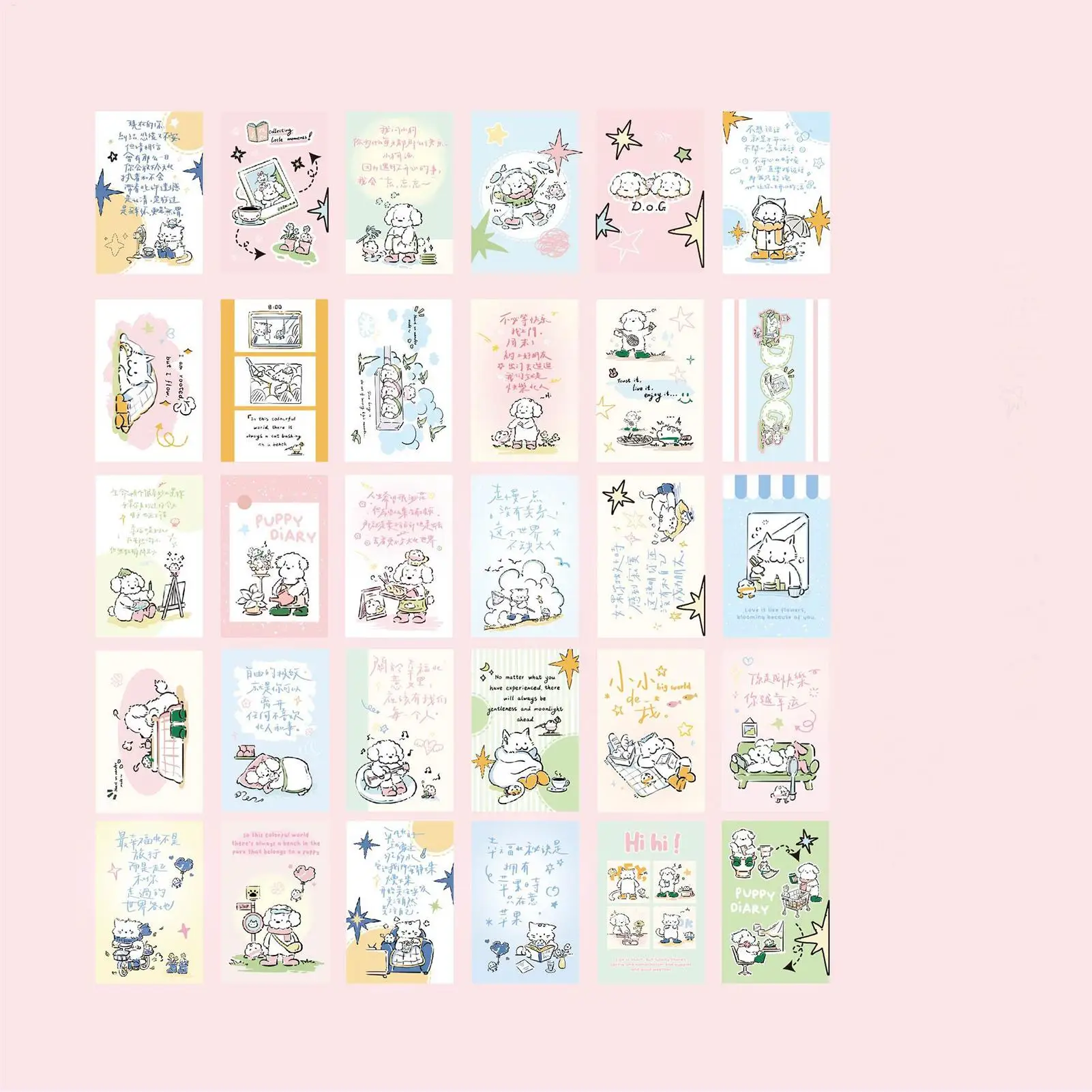 Post Cards Paper Postcards For Art Crafts 30 Sheets Animal Patterns Scrapbooking Cards Writable For Boys Girls Graduation