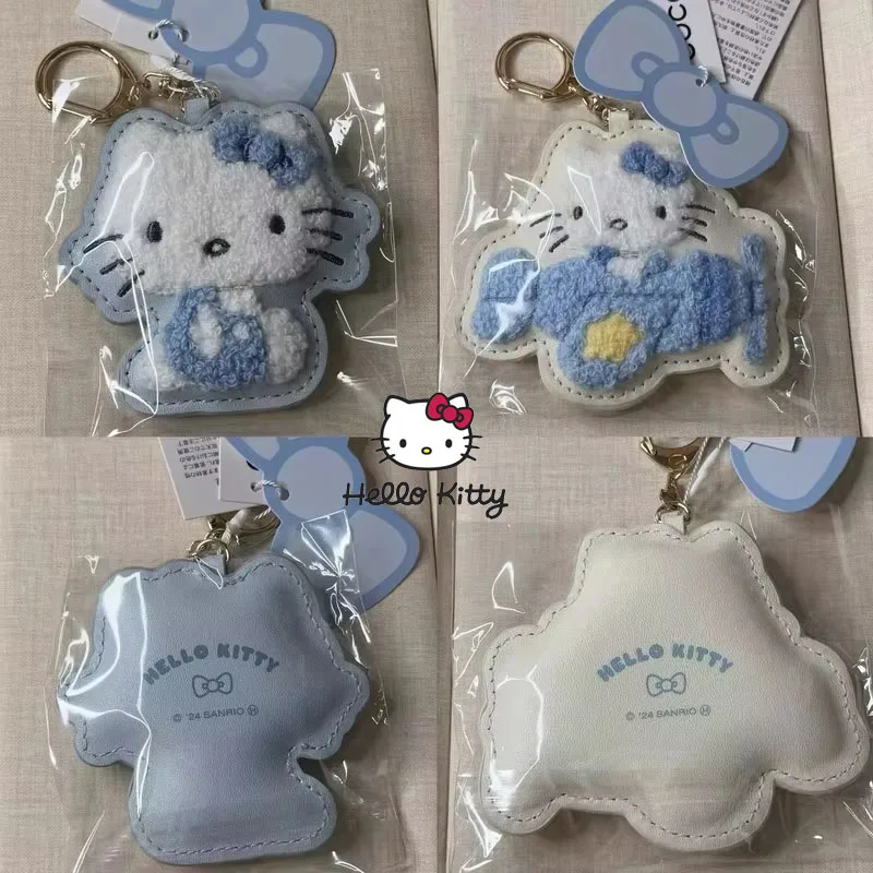 

Новинка 2025 года, милый синий брелок Sanrio Hello Kitty, мультяшная сумка, подвеска, новый продукт, подарок на день рождения для девочек, хит продаж