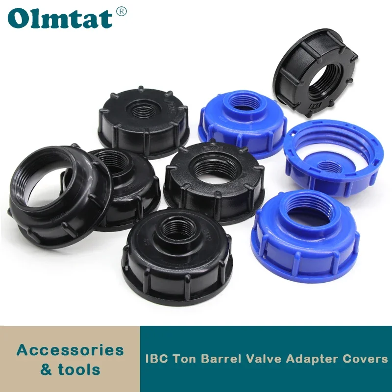 

IBC Ton Barrel Valve Adapter Cover S60 Thread Cap 1/2" 3/4" 1" Garden Irrigation Valve Fitting Connector Food Grade