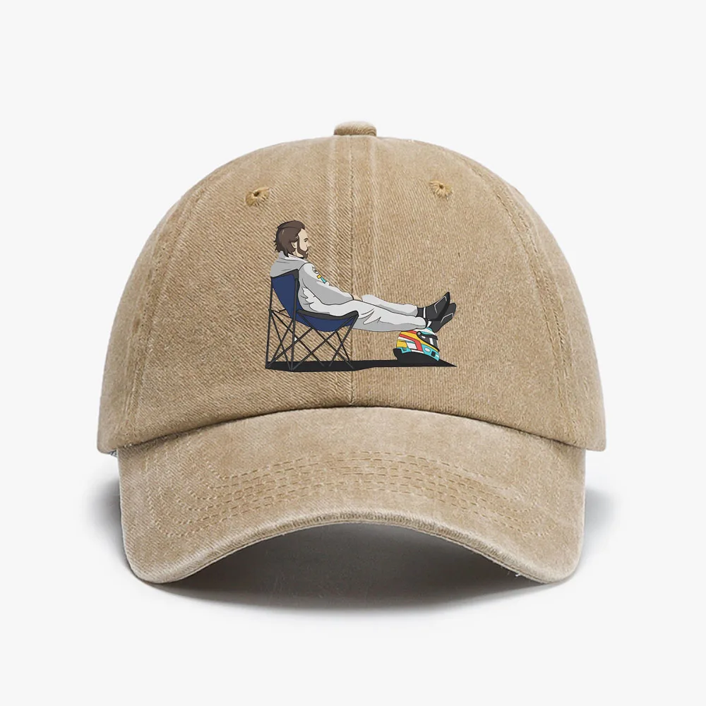 Fernando Alonso 14 Racing Spain Denim Washed baseball cap Outdoor Adjustable unisex Racing hats casual Sunscreen sun hat