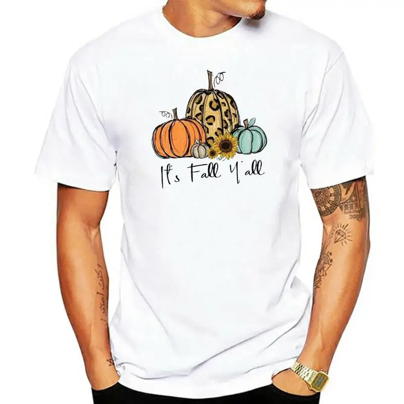 Farmer Sunflower Pumpkin Fruits It'S Fall Y'All Tshirt Women Sport Grey M - 3Xl 2Xl 9Xl Tee Shirt