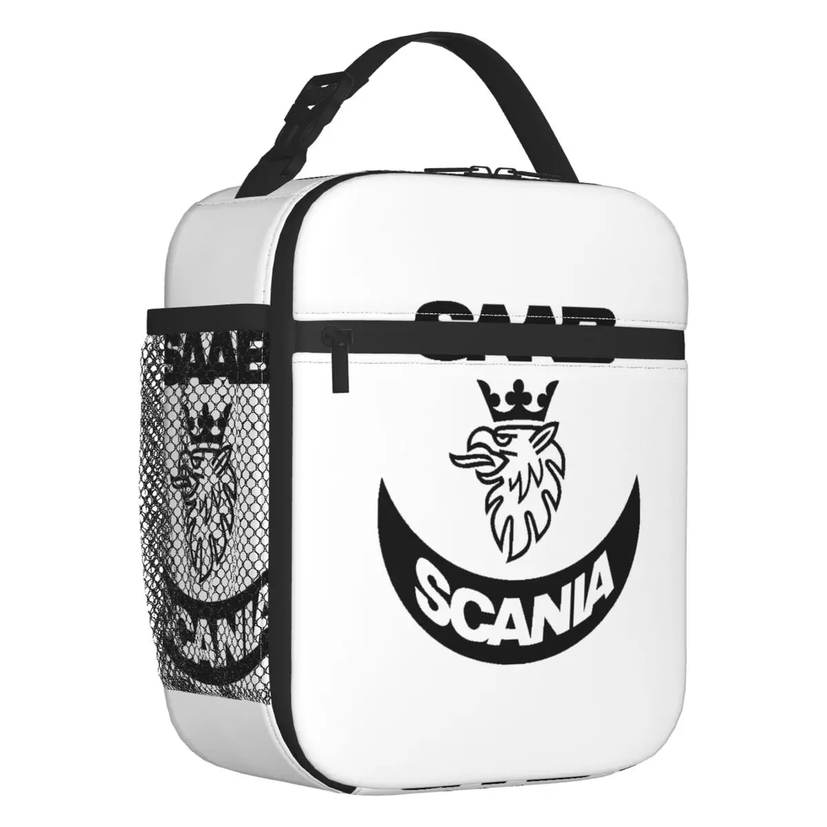 Custom Sweden Saabs Scanias Automobile Car Lunch Bag Women Cooler Thermal Insulated Lunch Boxes for Children School