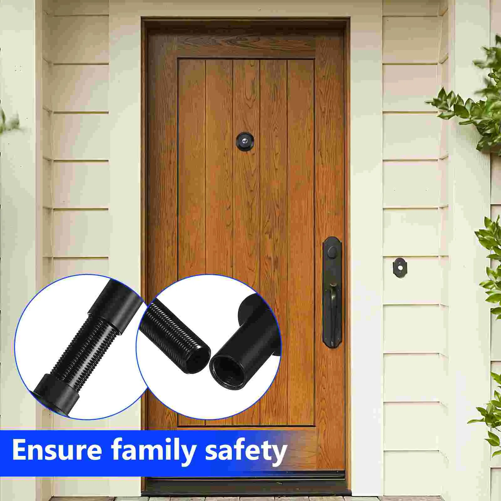 Peep Hole Covers มุมกว้าง Peephole Door Viewer Number สแตนเลส