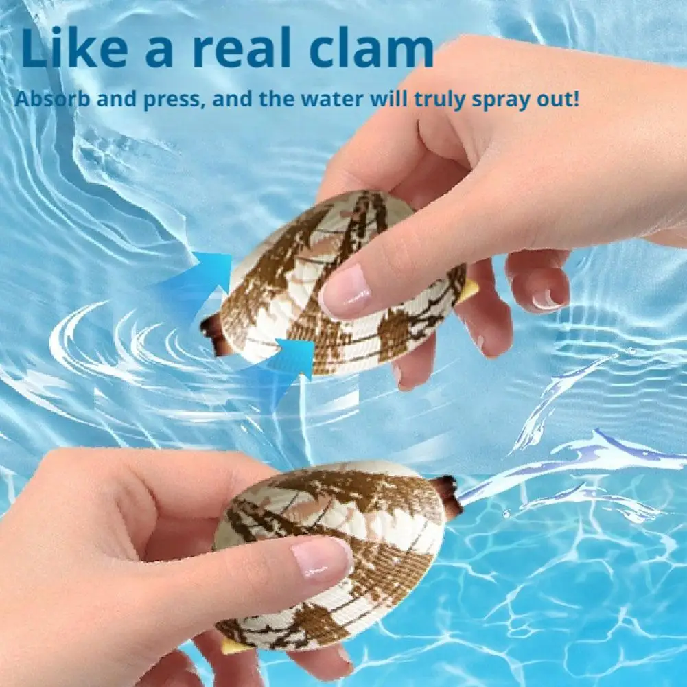 1Pc Spray Klinkt Speelgoed Prank Waterabsorberende Zeevruchten Schelpdieren Mini Water Speelgoed Strand Water Spelen Kinderen Spuiten speelgoed