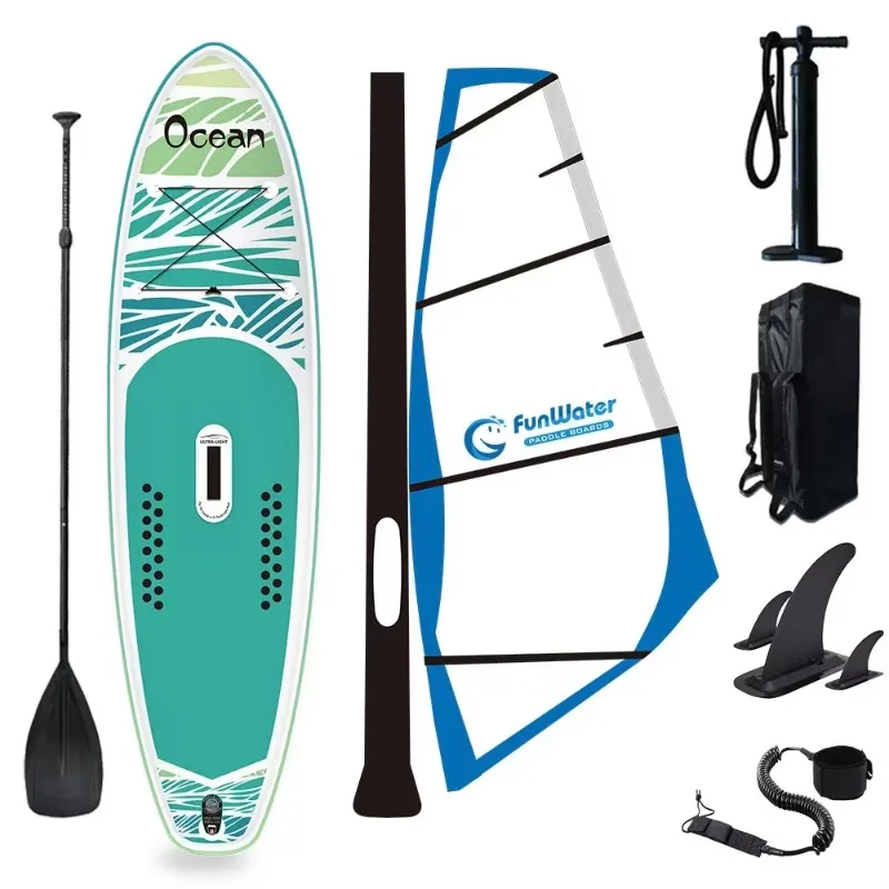 

Factory OEM Wholesale Custom CE Inflatable Windsurf Board Sailing Paddle Board Funwater Windsurf Sup Foil Windsurfing