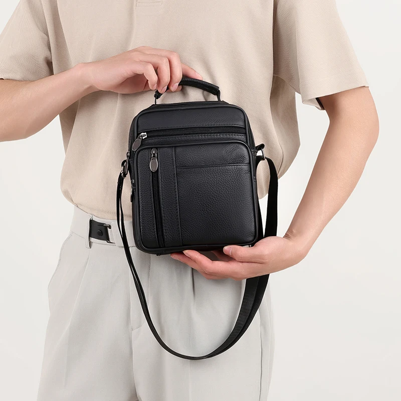 

Men's fashion business PU solid color shoulder bag crossbody bag handbag shoulder bags сумка bolsos para hombre bag for man 슬링백
