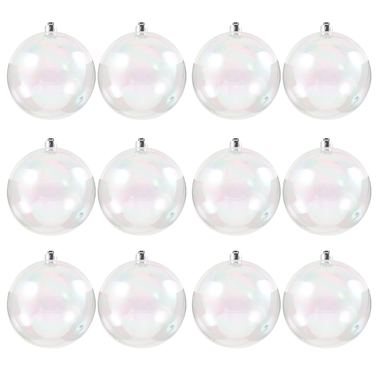 12 Pcs Pearl Bubble Ball Christmas Decoration Hanging Pendant Party Ornament Xmas Tree Festive Delicate Holiday