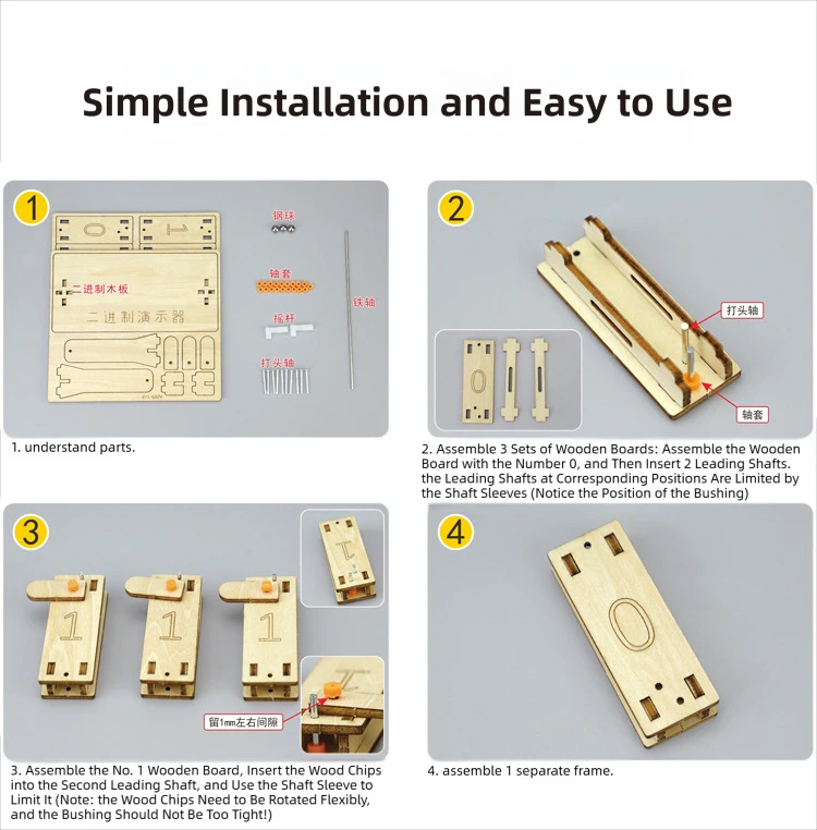 Zrób to sam Demonstrator Binarny Zrób to sam Model Symulacyjny Matematyki Obliczenia i Edukacja Zabawka Modelowa Zabawki Naukowe Fizyka Prezent dla Dzieci Projekt Zabawka