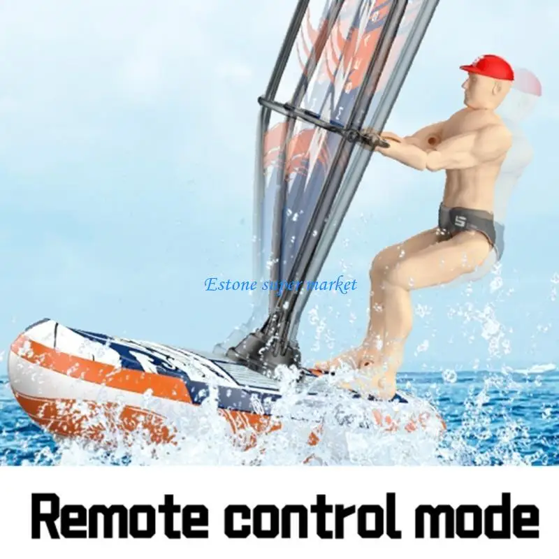 090B Remote Control Sailboats Toy Boat Sailboats Model for Kids 5-12 Bathtub Pool Toy