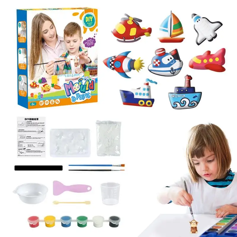 Painting Kits For Kids Kids Arts Crafts Paint Your Own Figurine Multifunctional Painting Craft Kit Kids Ceramic Painting Kit