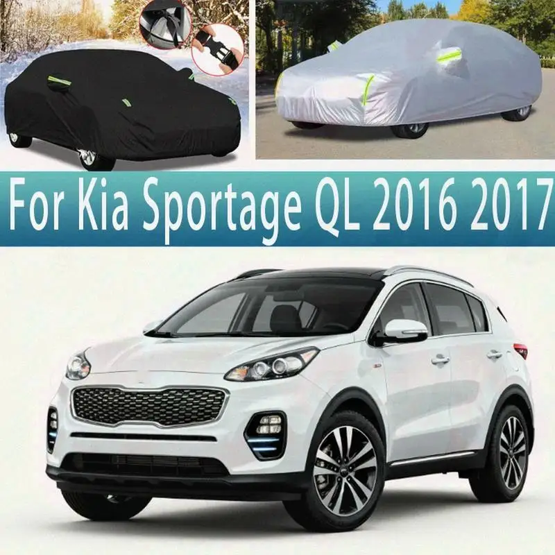 

For Kia Sportage QL 2016-2020 Outdoor Waterproof Dustproof Full Sunshade Snow Cover for Kia Sportage QL 2016-2020 Car Covers