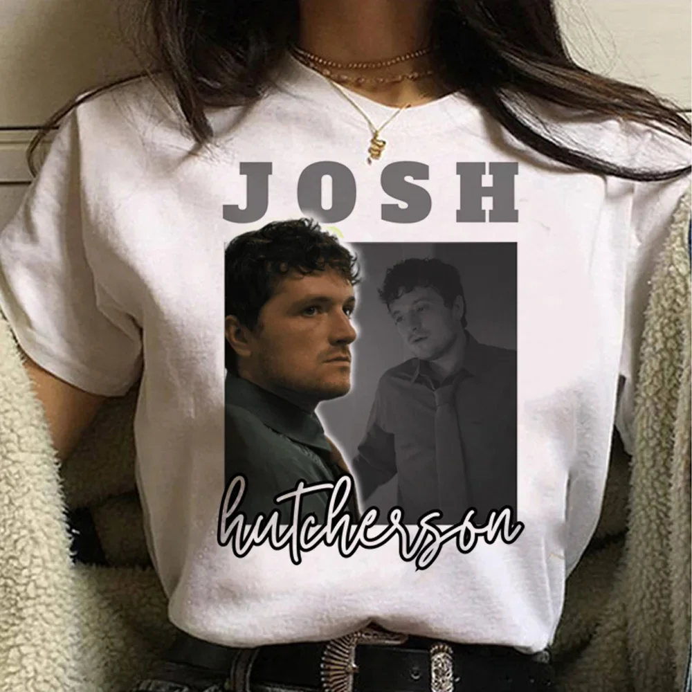 Camisetas de Josh Hutcherson para mujer, camisetas japonesas Y2K, ropa divertida Harajuku de los años 2000