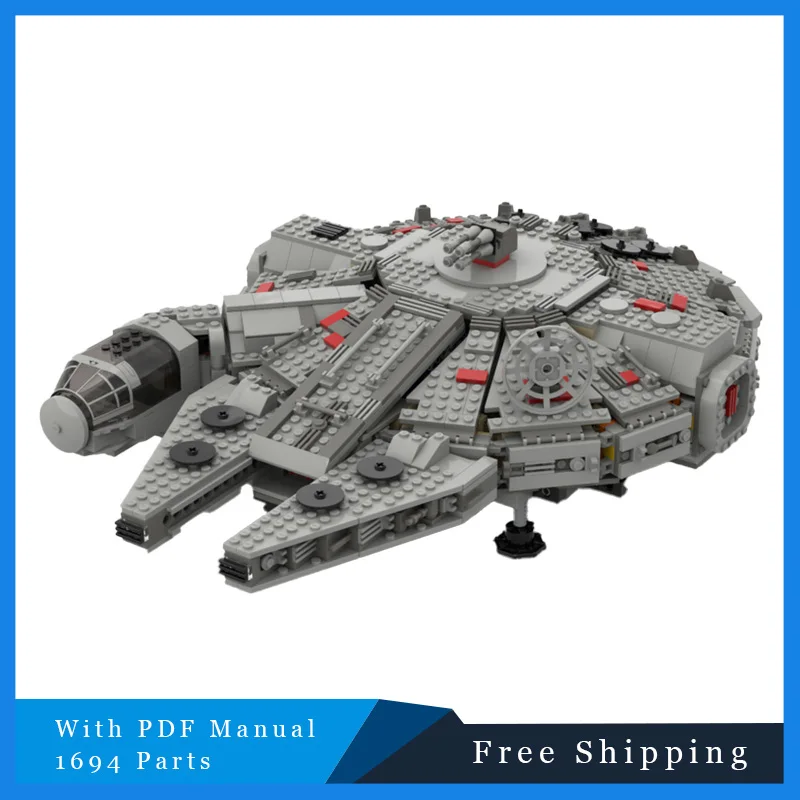 

1694PCS Star Battle Building Block Technology Assembly Series Set Hayabusa Spaceship Model Children Educational Toy Holiday Gift